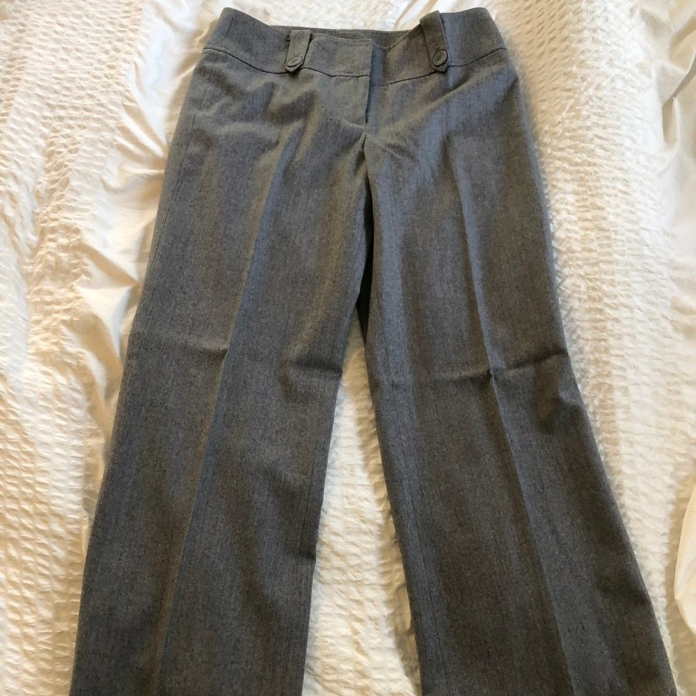 Gray wool trousers